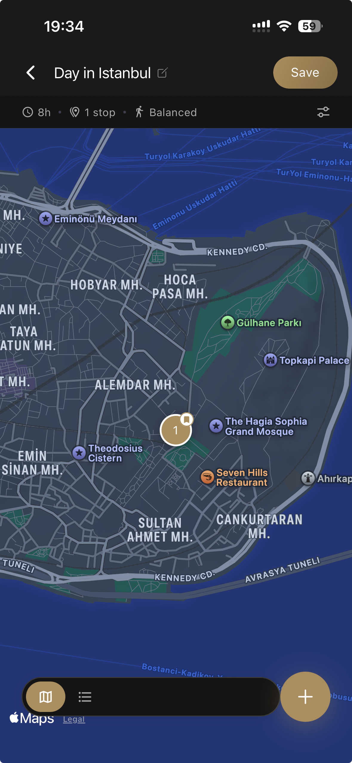 Nyore itinerary planner